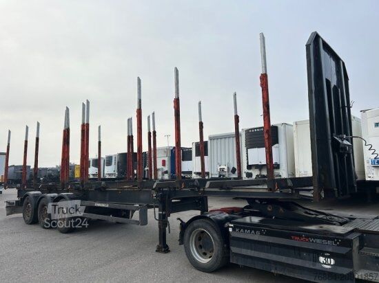 Semirremolque de troncos SCHWARZMüLLER HOLZAUFLIEGER 10 RUNGENPAARE SAF ACHSEN, LIFTACHSE