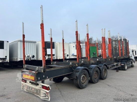 Semirremolque de troncos SCHWARZMüLLER HOLZAUFLIEGER 10 RUNGENPAARE SAF ACHSEN, LIFTACHSE