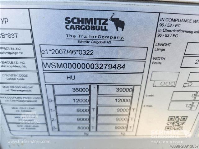 Odprta polprikolica s ponjavo Schmitz Cargobull Semitrailer Curtainsider Mega