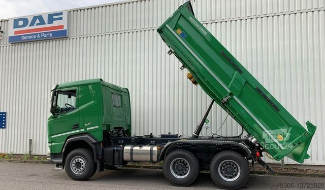 Camion ribaltabile trilaterale DAF FAT XFC 530 SL Meiller TRIGENIUS D 316