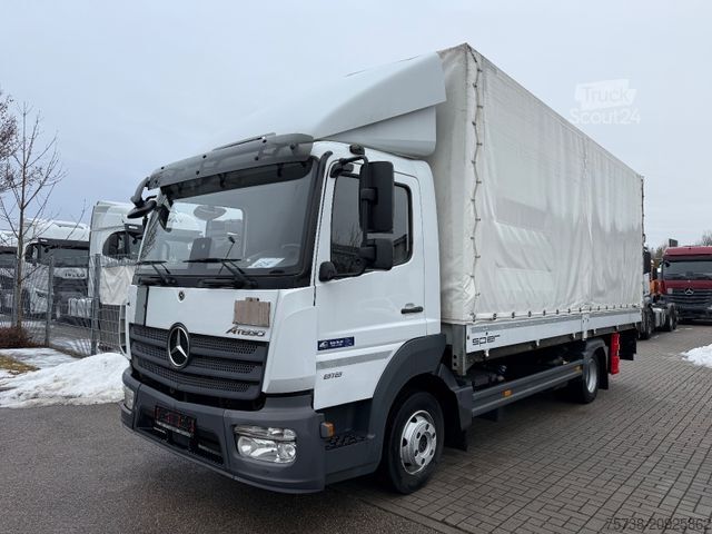 Tentinė furgonė MERCEDES-BENZ Atego 818 L Pritsche+Plane+LBW/Klima/EURO6D