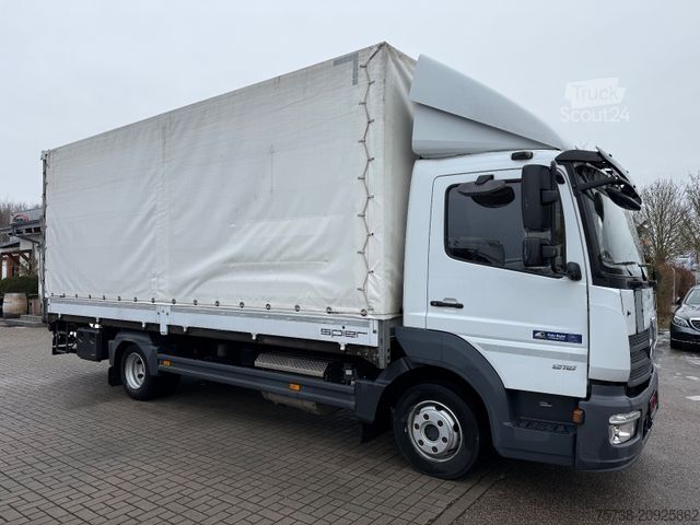Tentinė furgonė MERCEDES-BENZ Atego 818 L Pritsche+Plane+LBW/Klima/EURO6D