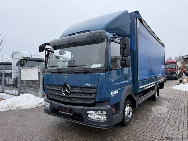 Curtain sider van MERCEDES-BENZ Atego 818 Pritsche+Plane+Edscha+LBW/Klima/EURO6D