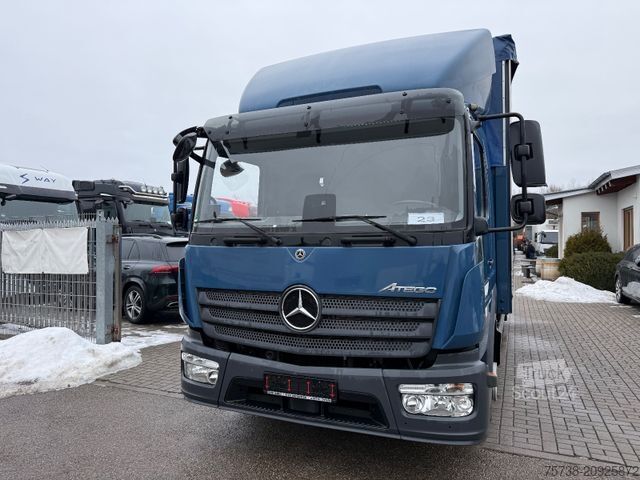 Curtain sider van MERCEDES-BENZ Atego 818 Pritsche+Plane+Edscha+LBW/Klima/EURO6D