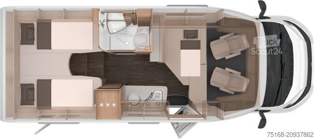 Daļēji integrēta kemperis KNAUS L!VE TI 650 MEG Platinum Selection Modell 2025 /