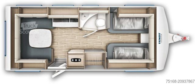 Caravana FENDT Tendenza 550 SG Modell 2026 / 2000 kg / Cania