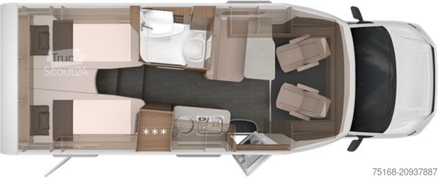 Autorulotă semi-integrată KNAUS Van TI 640 MEG VANSATION Modell 2026