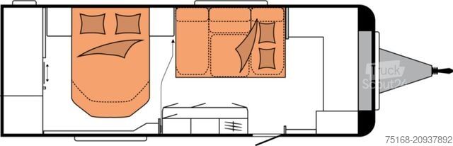 Husvagn HOBBY Maxia 660 WQM Abverkauf / 2200 kg Achse