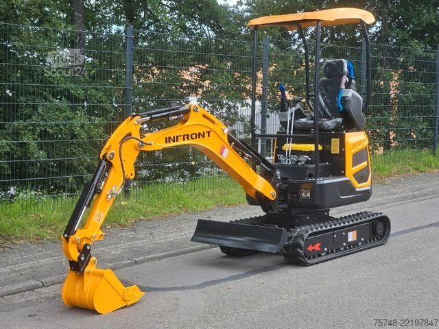 Mini bager  Minibagger 3 Zylinder Diesel 1280 kg Joystickst.