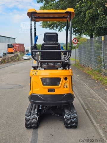 Mini bager  Minibagger 3 Zylinder Diesel 1280 kg Joystickst.