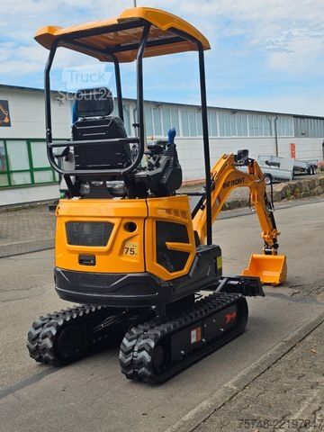 Mini bager  Minibagger 3 Zylinder Diesel 1280 kg Joystickst.