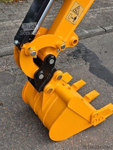 Mini bager  Minibagger 3 Zylinder Diesel 1280 kg Joystickst.