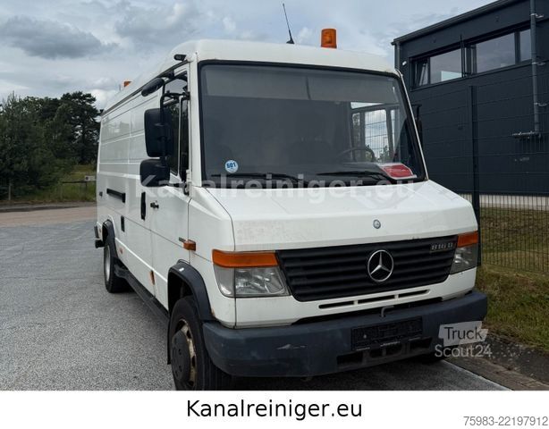 Vakumlu tank kamyonu MERCEDES-BENZ Vario 816 D - Müller Einbauspüler 7,5t