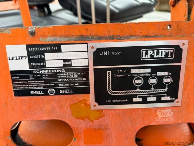Фронтальний навантажувач вилковий Lugli LP Lift 40C Triplex