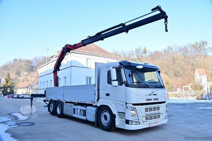 Tentinė platforma sunkvežimis Volvo FM460  HMF 2120 4330kg 10.2m K3 Funk Lift Lenk
