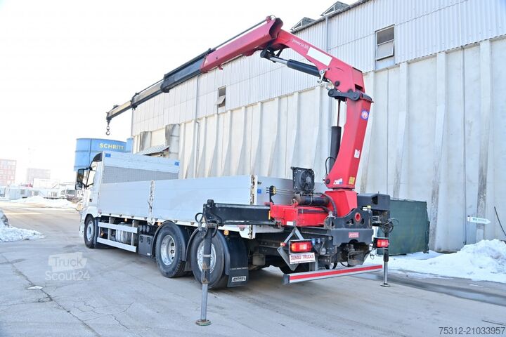 Tentinė platforma sunkvežimis Volvo FM460  HMF 2120 4330kg 10.2m K3 Funk Lift Lenk