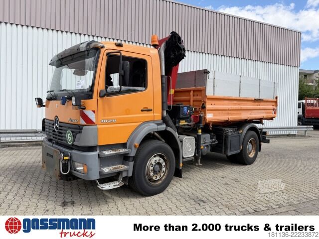 Sklápač Mercedes-Benz Atego 1828 K 4x2, Winterdienstausstattung, Kran