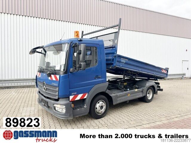 Transporter mit Kipper Mercedes-Benz Atego 816 K 4x2, 2x AHK, Meiller-Kipper, mehrfach