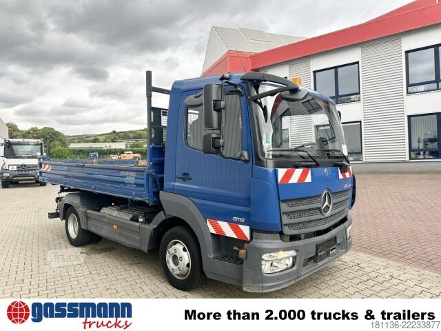 Transporter mit Kipper Mercedes-Benz Atego 816 K 4x2, 2x AHK, Meiller-Kipper, mehrfach