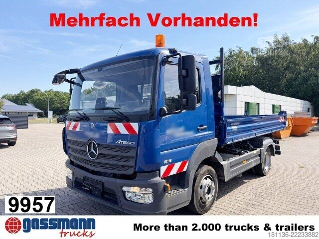 Transporter mit Kipper Mercedes-Benz Atego 816 K 4x2, 2x AHK, Meiller-Kipper, mehrfach
