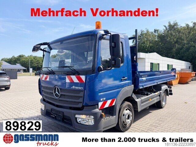 Furgão basculante Mercedes-Benz Atego 816 K 4x2, 2x AHK, Meiller-Kipper, mehrfach