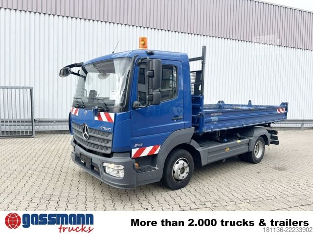 Transporter mit Kipper Mercedes-Benz Atego 816 K 4x2, 2x AHK, Meiller-Kipper, mehrfach