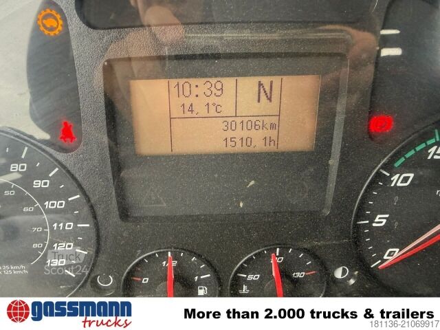 Damperli kamyon Iveco EuroCargo ML160E28K 4x2, Kran Hiab 099E-3 HiDuo,