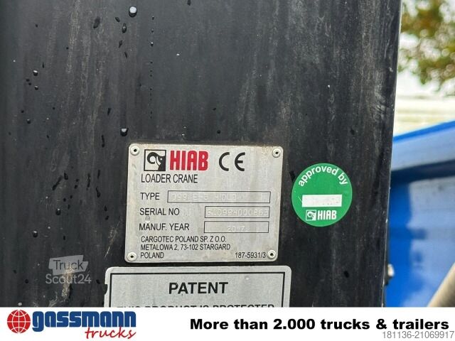 Damperli kamyon Iveco EuroCargo ML160E28K 4x2, Kran Hiab 099E-3 HiDuo,