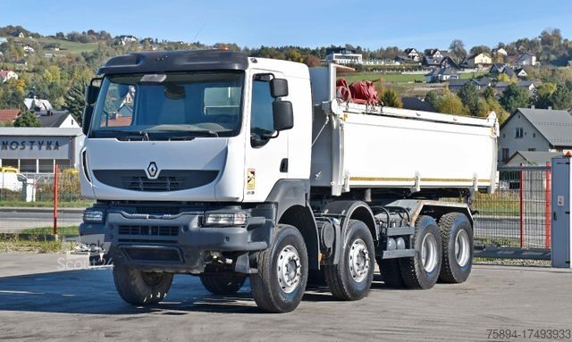 Camion benne RENAULT KERAX 450 DXI* KIPPER 5,90m + BORDMATIC/ 8x4