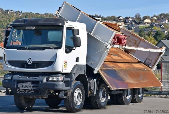 Camion benne RENAULT KERAX 450 DXI* KIPPER 5,90m + BORDMATIC/ 8x4