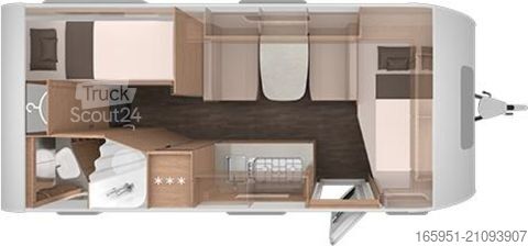 Caravan Knaus Sport 500 KD Mod.2026 1800kg 177L Kühlschrank