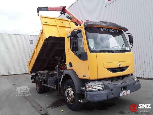 Tippbil med kran Renault Midlum 270 Palfinger Pk6001 154'km