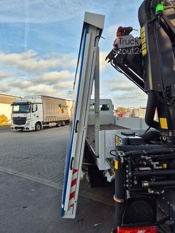 Remorque à plate-forme Mercedes-Benz Atego 1324 L Glaswand Heckkran PK10002 SH Funk
