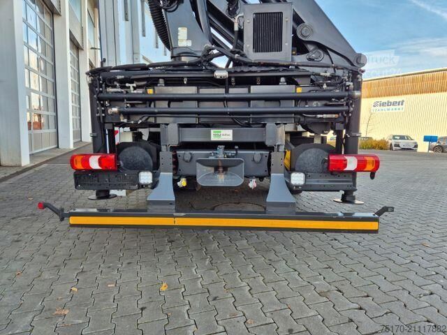 Remorque à plate-forme Mercedes-Benz Atego 1324 L Glaswand Heckkran PK10002 SH Funk
