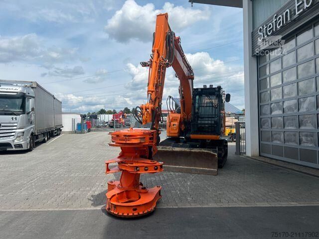 ķēžu ekskavators Kobelco ED160 BR-7 / 1.175h! / Woodcracker Löffelpaket