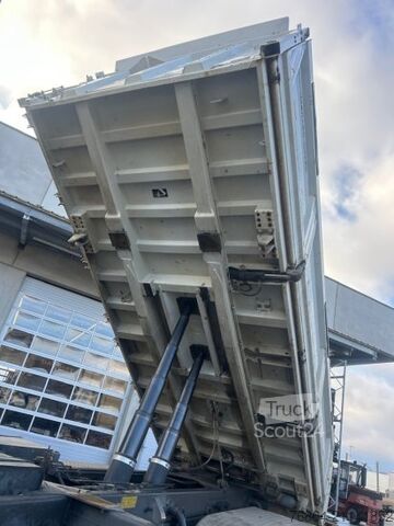 Τρίπλευρο ανατρεπόμενο φορτηγό MERCEDES-BENZ AROCS 4145, 8X4 MEILLER-KIPPER, EURO 6, BORDMATIK