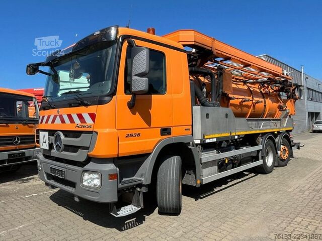 Vákuová cisterna MERCEDES-BENZ Actros 2536 L 6x2 Saug + Spülwagen Kroll Kombi