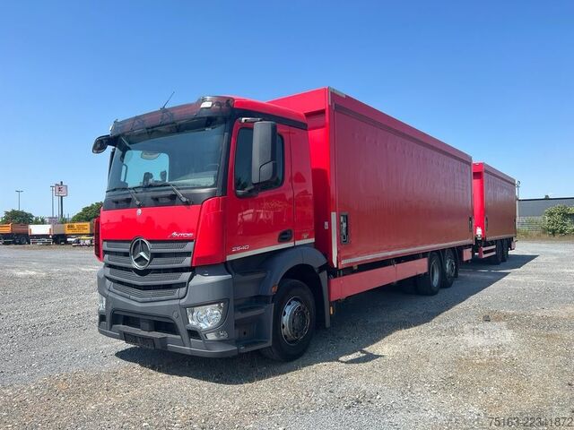 Вантажівка з платформою і тентом MERCEDES-BENZ Antos 2540 L 6x2 Pritsche LBW