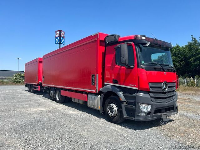 Вантажівка з платформою і тентом MERCEDES-BENZ Antos 2540 L 6x2 Pritsche LBW