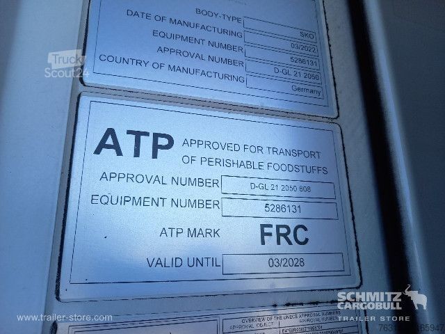 Refriģeratora puspiekabe Schmitz Cargobull Tiefkühler Standard
