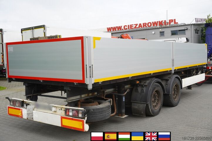 Baumaschinenanhänger Krone construction trailer / Flatbed 18 pallet