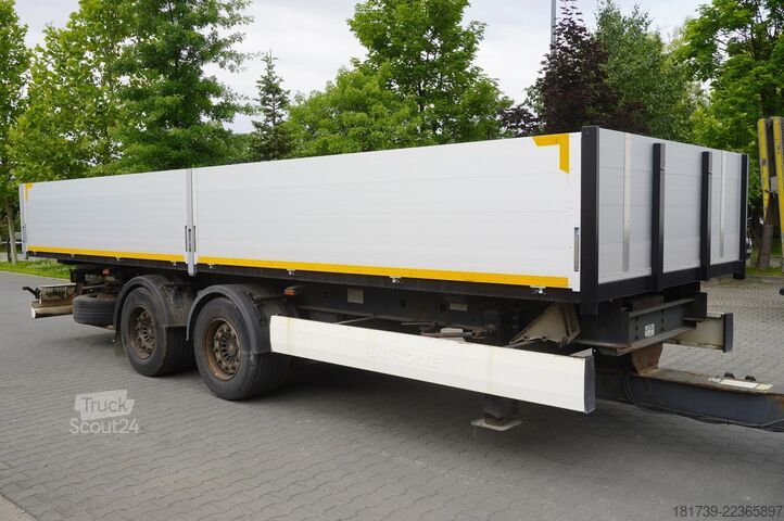 Baumaschinenanhänger Krone construction trailer / Flatbed 18 pallet