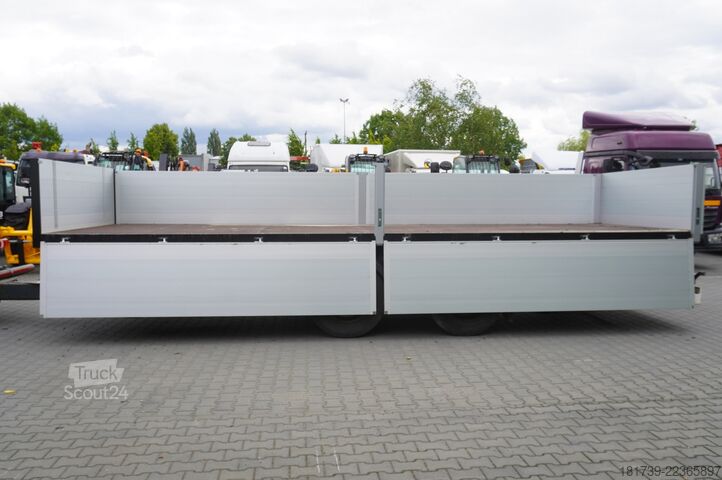 Baumaschinenanhänger Krone construction trailer / Flatbed 18 pallet