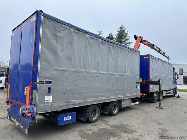 Volymtransport Mercedes-Benz Actros 2645 6x2 105m³ JUMBO + RETARDER + KRAN P...
