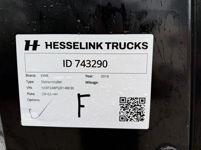 Iekraušanas platforma KWB P-348-FS-H 2X Stuuras JKB 12R62M Steenoplegger ...