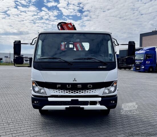 Guindaste com basculante Fuso Canter 7C15 Fassi Kran 3-seiten Kipper