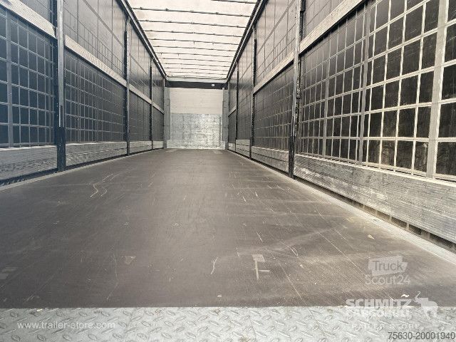 Open oplegger met zeil Schmitz Cargobull Semitrailer Curtainsider Standard Hayon