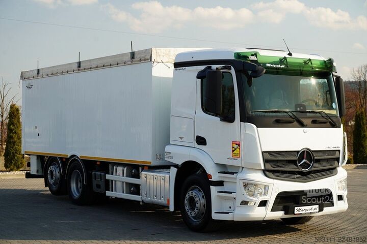 Platformas kravas automašīna ar tentu MERCEDES-BENZ ACTROS 2543 / RUCHOMA POD?OGA / WALKING FLOOR /