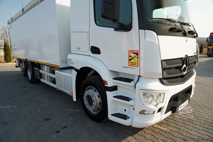 Platformas kravas automašīna ar tentu MERCEDES-BENZ ACTROS 2543 / RUCHOMA POD?OGA / WALKING FLOOR /