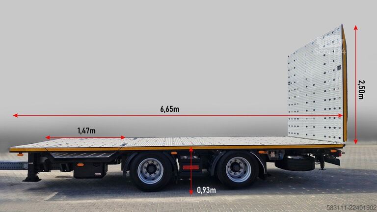 Automašīnu pārvadātājs DAF XF 480 / ZESTAW TANDEM LAWETA  / 15 ,6 M / SSC /